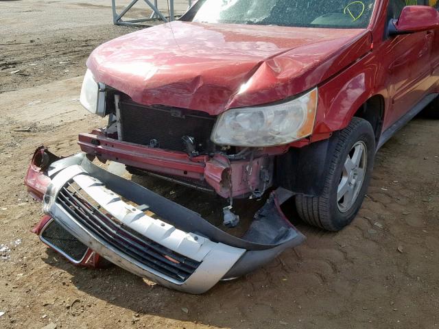 2CKDL73F366029602 - 2006 PONTIAC TORRENT RED photo 9