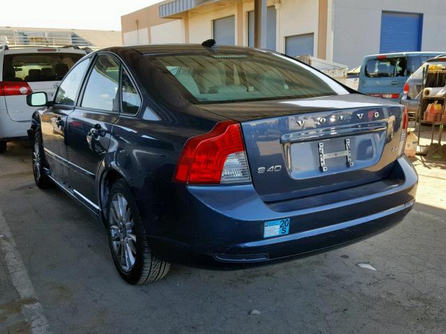 YV1382MS7A2507118 - 2010 VOLVO S40 2.4I BLUE photo 3