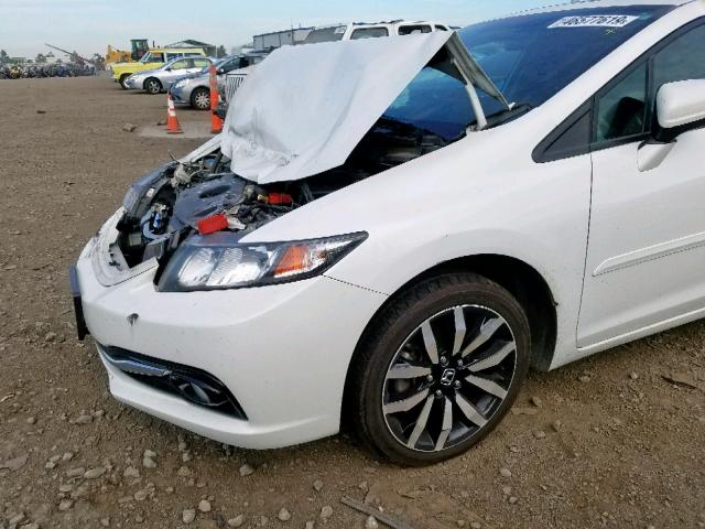 19XFB2F94FE268359 - 2015 HONDA CIVIC EXL 白色 照片 9