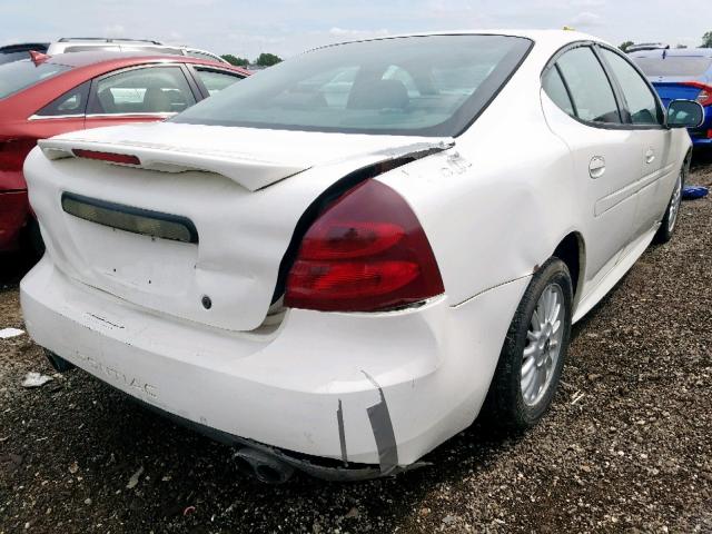 2G2WP522241206758 - 2004 PONTIAC GRAND PRIX WHITE photo 4