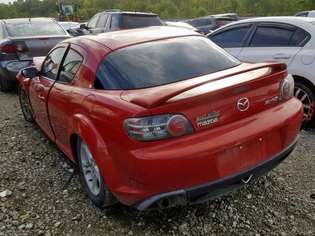 JM1FE173160201206 - 2006 MAZDA RX8 RED photo 3