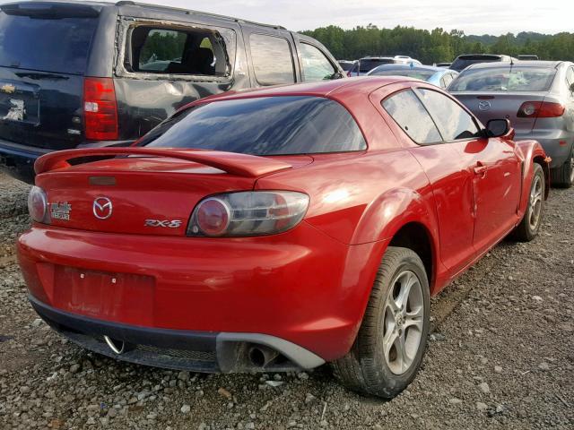 JM1FE173160201206 - 2006 MAZDA RX8 RED photo 4