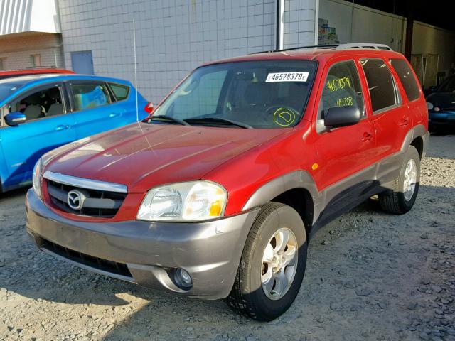 4F2CZ94133KM29653 - 2003 MAZDA TRIBUTE LX RED photo 2