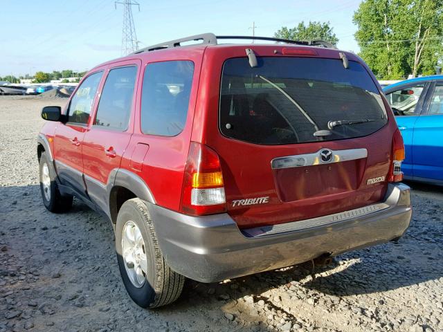 4F2CZ94133KM29653 - 2003 MAZDA TRIBUTE LX RED photo 3