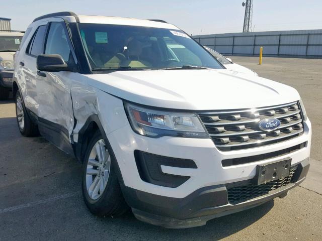 1FM5K7B85GGD14588 - 2016 FORD EXPLORER WHITE photo 1