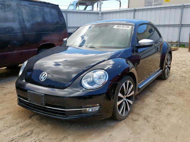 3VWVA7AT3CM605102 - 2012 VOLKSWAGEN BEETLE TUR BLACK photo 2