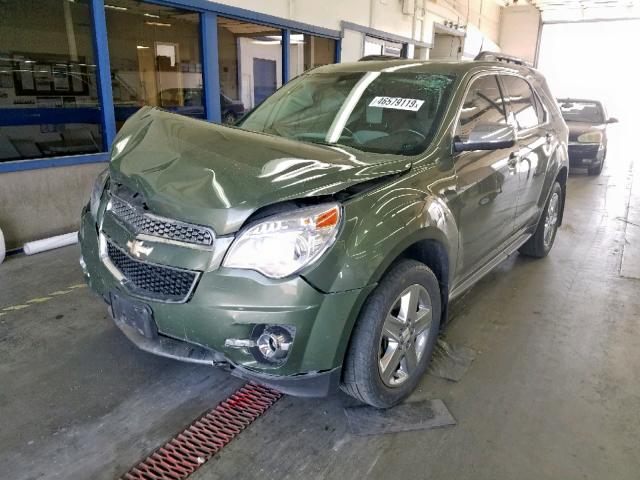 2GNFLHE35F6243684 - 2015 CHEVROLET EQUINOX LT GREEN photo 2