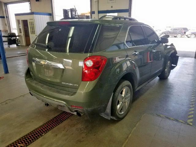 2GNFLHE35F6243684 - 2015 CHEVROLET EQUINOX LT GREEN photo 4