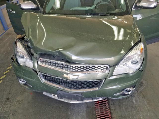 2GNFLHE35F6243684 - 2015 CHEVROLET EQUINOX LT GREEN photo 7