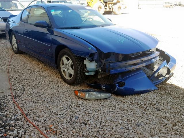 2G1WX12K749402922 - 2004 CHEVROLET MONTE CARL BLUE photo 1