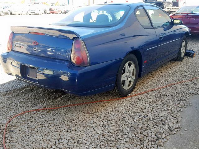 2G1WX12K749402922 - 2004 CHEVROLET MONTE CARL BLUE photo 4