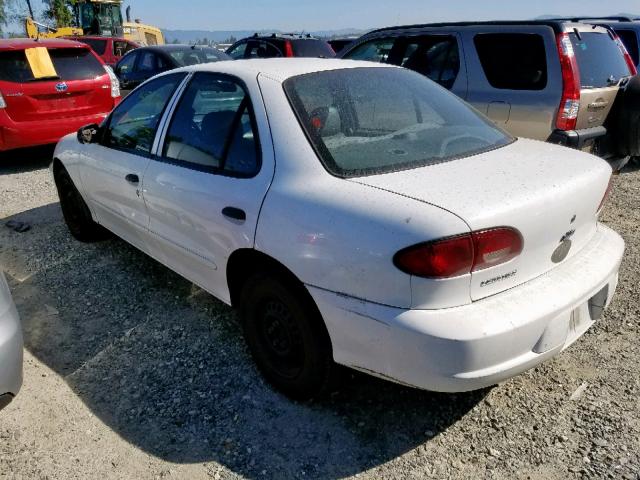 1G1JC524717383414 - 2001 CHEVROLET CAVALIER B WHITE photo 3