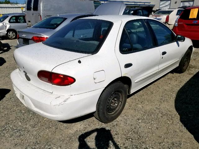 1G1JC524717383414 - 2001 CHEVROLET CAVALIER B WHITE photo 4