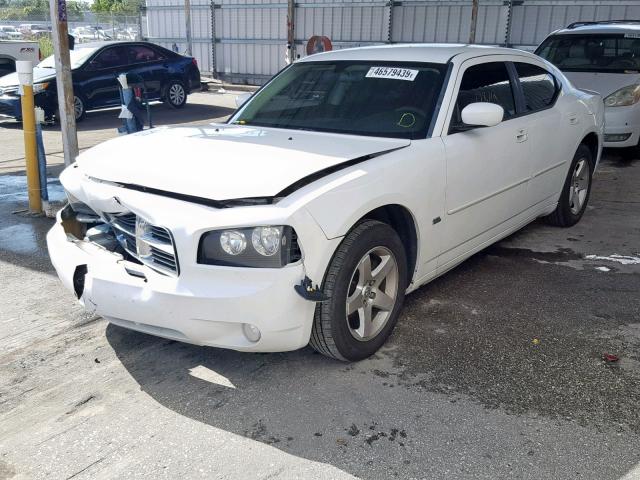 2B3CA3CV7AH259201 - 2010 DODGE CHARGER SX WHITE photo 2