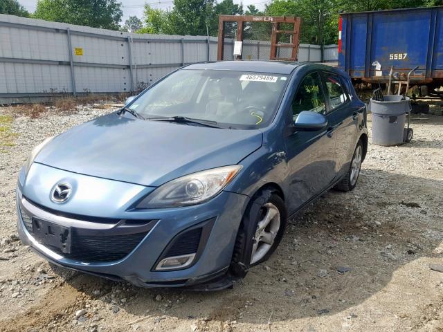 JM1BL1M60B1393287 - 2011 MAZDA 3 S BLUE photo 2