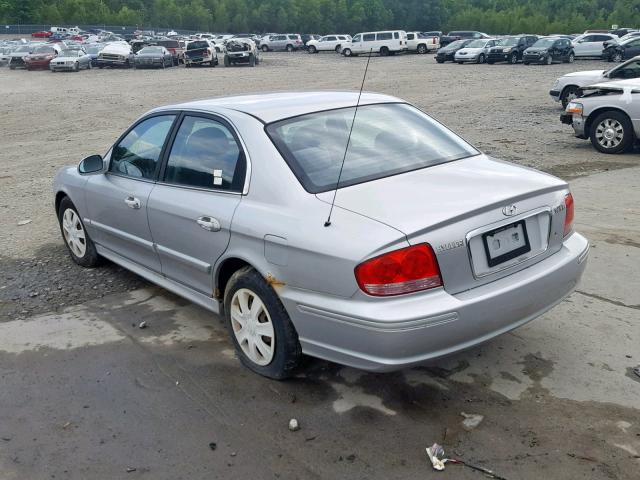 KMHWF25S34A006546 - 2004 HYUNDAI SONATA GL SILVER photo 3