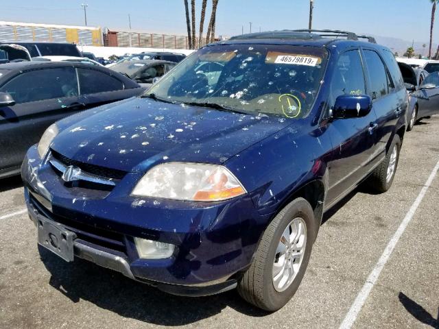 2HNYD18933H533731 - 2003 ACURA MDX TOURIN BLUE photo 2