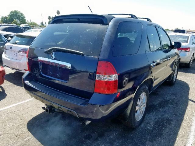 2HNYD18933H533731 - 2003 ACURA MDX TOURIN BLUE photo 4