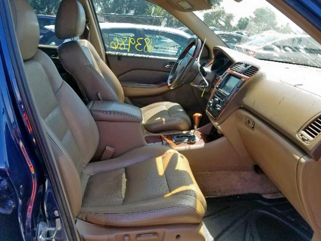 2HNYD18933H533731 - 2003 ACURA MDX TOURIN BLUE photo 5