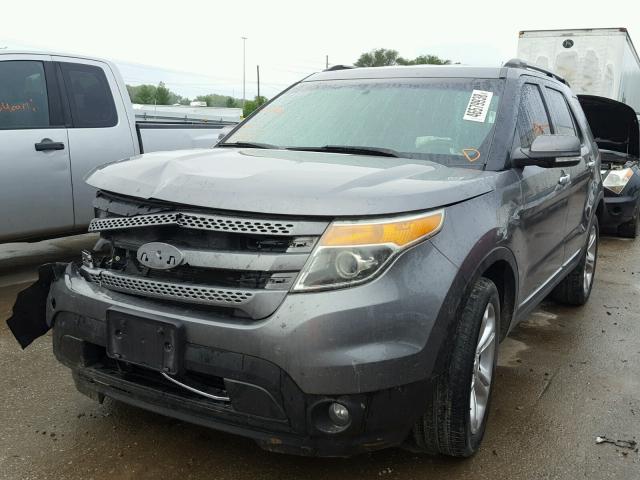 1FM5K8F83DGB62645 - 2013 FORD EXPLORER L CHARCOAL photo 2