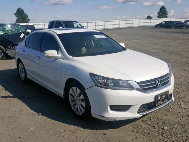 1HGCR2F89EA042505 - 2014 HONDA ACCORD EXL WHITE photo 1