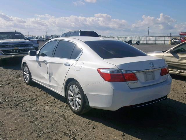 1HGCR2F89EA042505 - 2014 HONDA ACCORD EXL WHITE photo 3