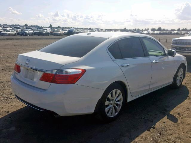 1HGCR2F89EA042505 - 2014 HONDA ACCORD EXL WHITE photo 4