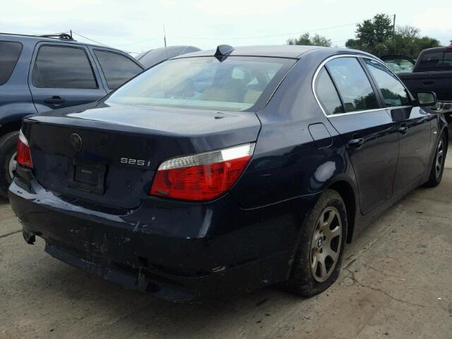 WBANA53554B849328 - 2004 BMW 525 I BLACK photo 4