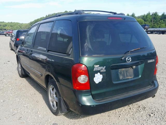 JM3LW28A930335791 - 2003 MAZDA MPV WAGON GREEN photo 3