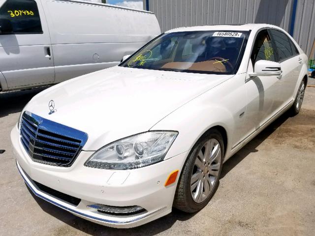 WDDNG9FB1AA306091 - 2010 MERCEDES-BENZ S 400 WHITE photo 2