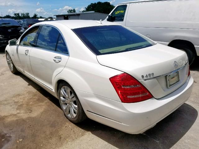 WDDNG9FB1AA306091 - 2010 MERCEDES-BENZ S 400 WHITE photo 3