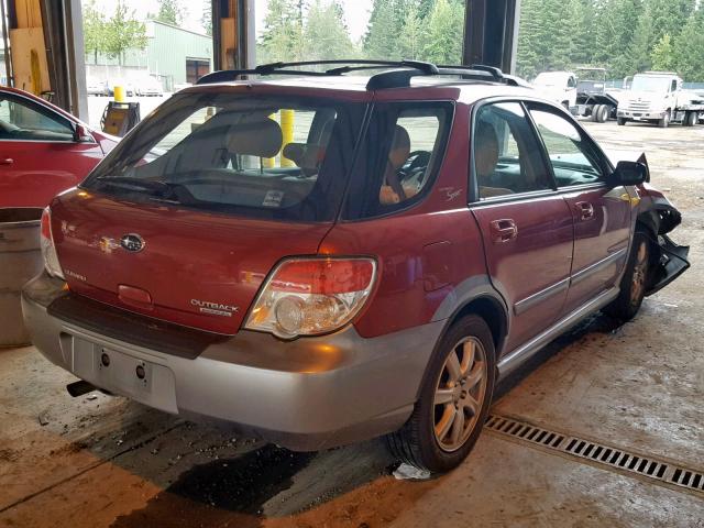 JF1GG63627H816450 - 2007 SUBARU IMPREZA OU RED photo 4