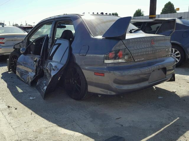 JA3AH86C06U029298 - 2006 MITSUBISHI LANCER EVO GRAY photo 3