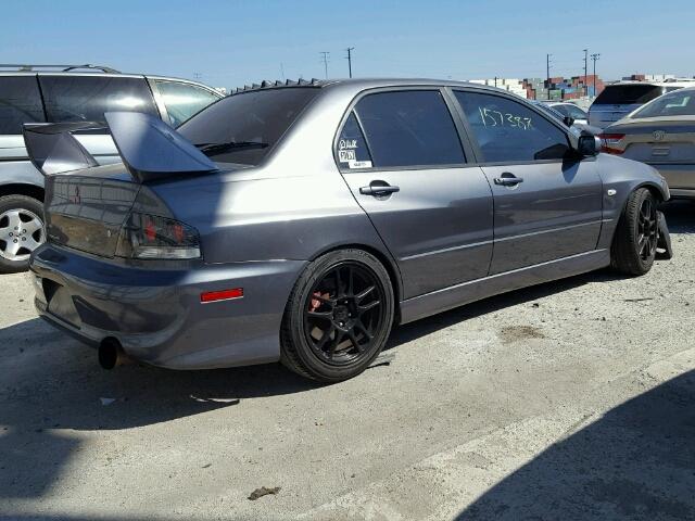 JA3AH86C06U029298 - 2006 MITSUBISHI LANCER EVO GRAY photo 4