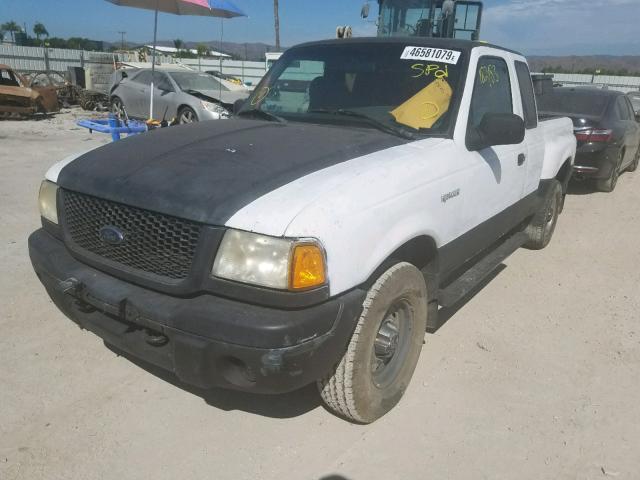 1FTYR14E51PB49551 - 2001 FORD RANGER SUP WHITE photo 2