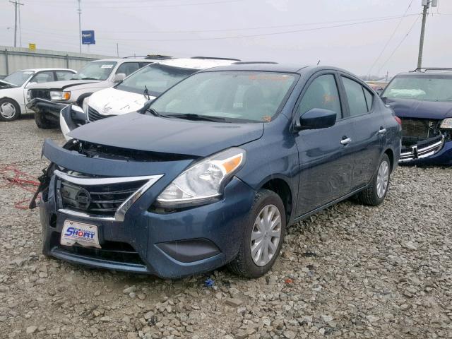 3N1CN7AP4GL903450 - 2016 NISSAN VERSA S BLUE photo 2