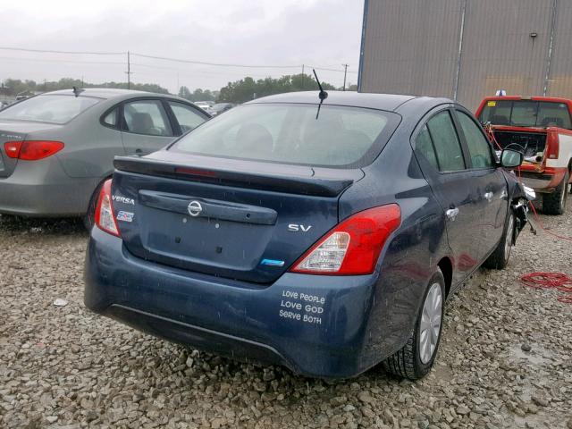 3N1CN7AP4GL903450 - 2016 NISSAN VERSA S BLUE photo 4