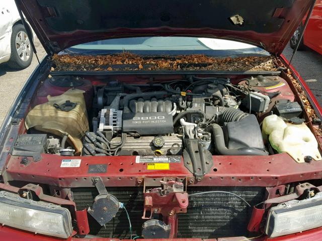 2G4WF52L6S1433886 - 1995 BUICK REGAL GRAN BURGUNDY photo 7