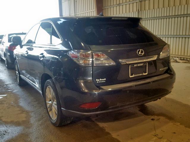 JTJZB1BA5B2004899 - 2011 LEXUS RX 450 BLACK photo 3