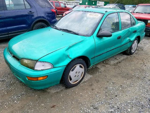 1Y1SK5269SZ076702 - 1995 GEO PRIZM BASE 绿色 照片 2