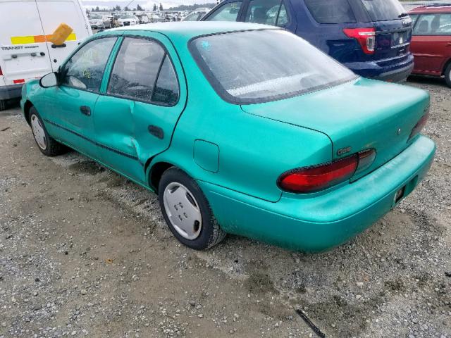 1Y1SK5269SZ076702 - 1995 GEO PRIZM BASE 绿色 照片 3