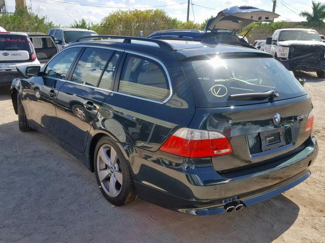 WBANN73527CN04482 - 2007 BMW 530 XIT GREEN photo 3