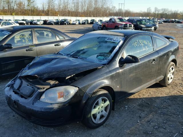 1G2AS18H497122089 - 2009 PONTIAC G5 BLACK photo 2