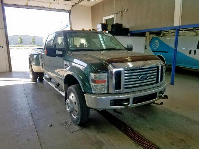 1FTXW43R48EE47332 - 2008 FORD F450 SUPER GREEN photo 1