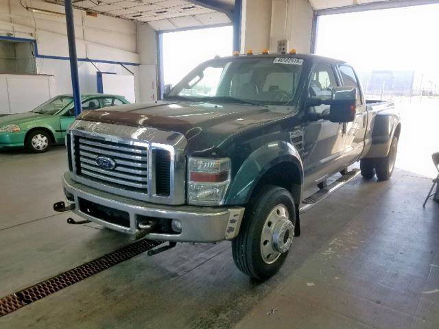 1FTXW43R48EE47332 - 2008 FORD F450 SUPER GREEN photo 2