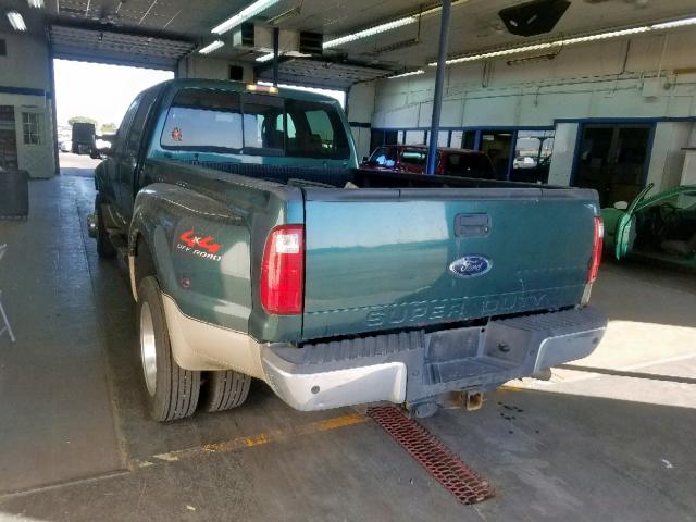 1FTXW43R48EE47332 - 2008 FORD F450 SUPER GREEN photo 3