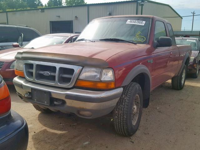 1FTZR15X9WPA76048 - 1998 FORD RANGER SUP RED photo 2