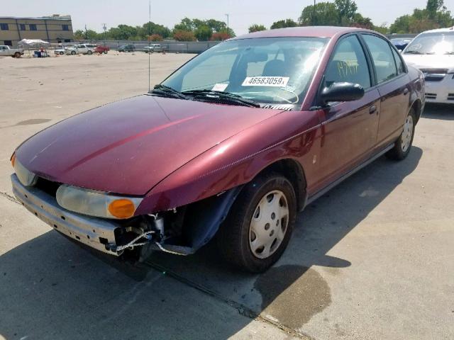 1G8ZH52832Z167784 - 2002 SATURN SL1 MAROON photo 2