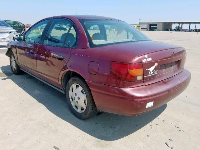 1G8ZH52832Z167784 - 2002 SATURN SL1 MAROON photo 3