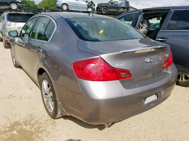 JNKCV61F09M355243 - 2009 INFINITI G37 CHARCOAL photo 3